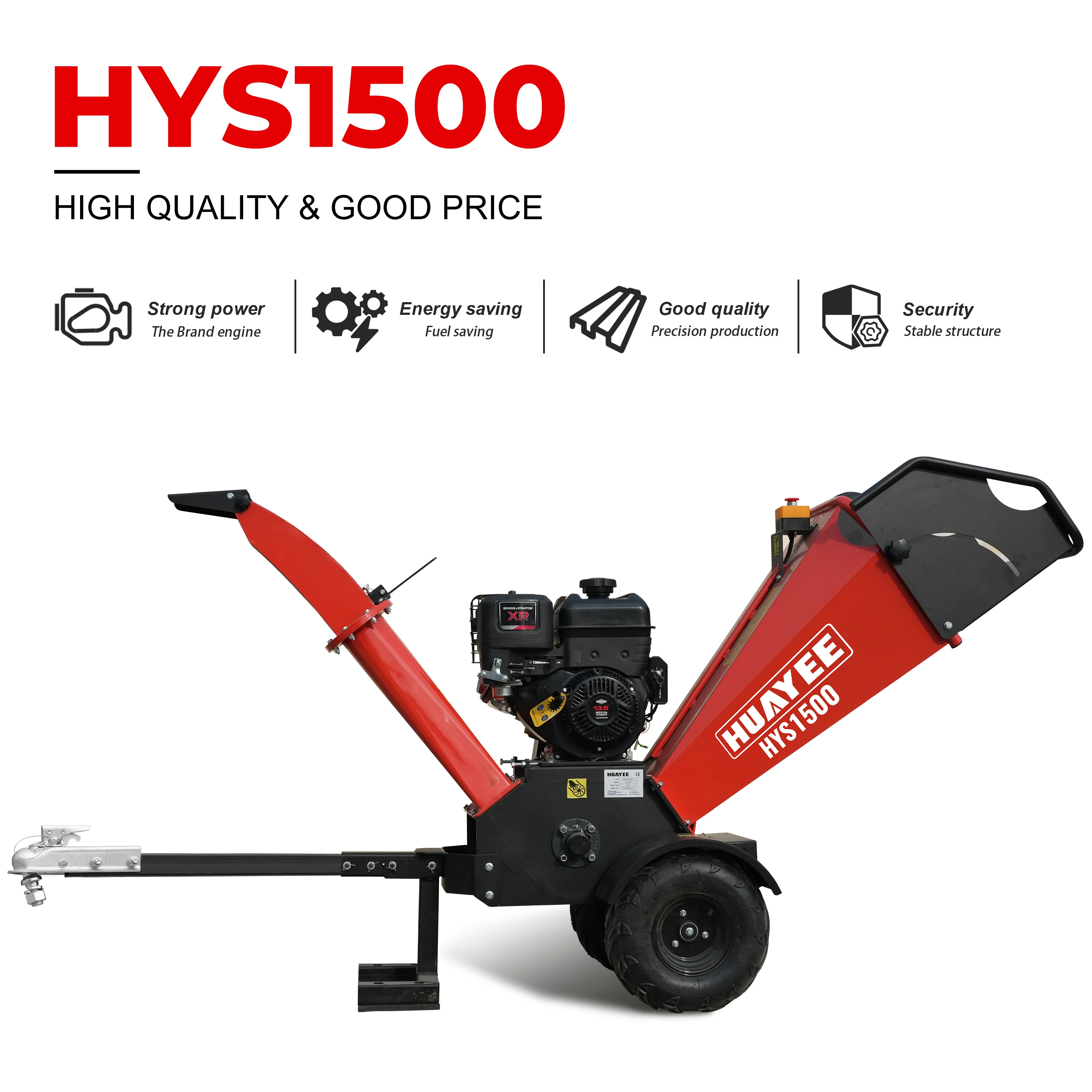 5 بوصة 420cc تعمل بالغاز آلة طاحونة الخشب مع قضيب السحب/زر إيقاف الطوارئ