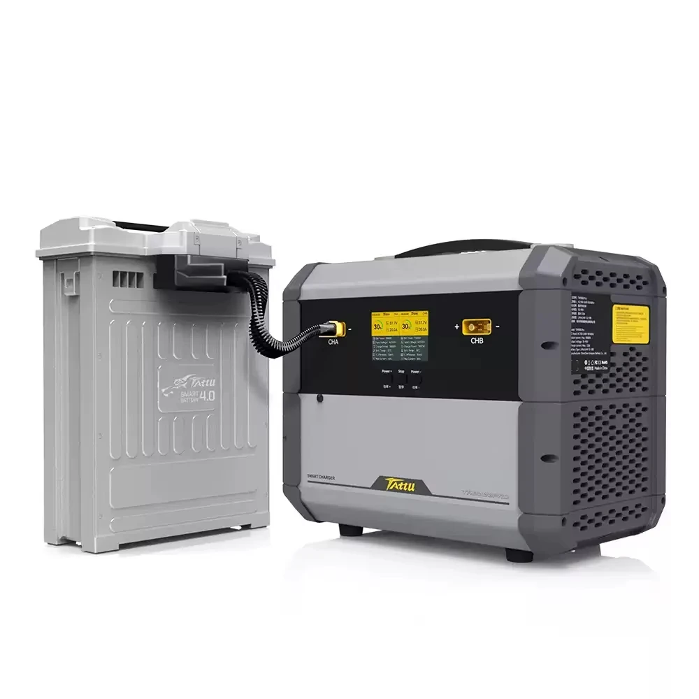 TATTU TA9000 PLUS 9000W Dual Channel Charger 12S-24S Agricultural Drone Smart Battery Charger
