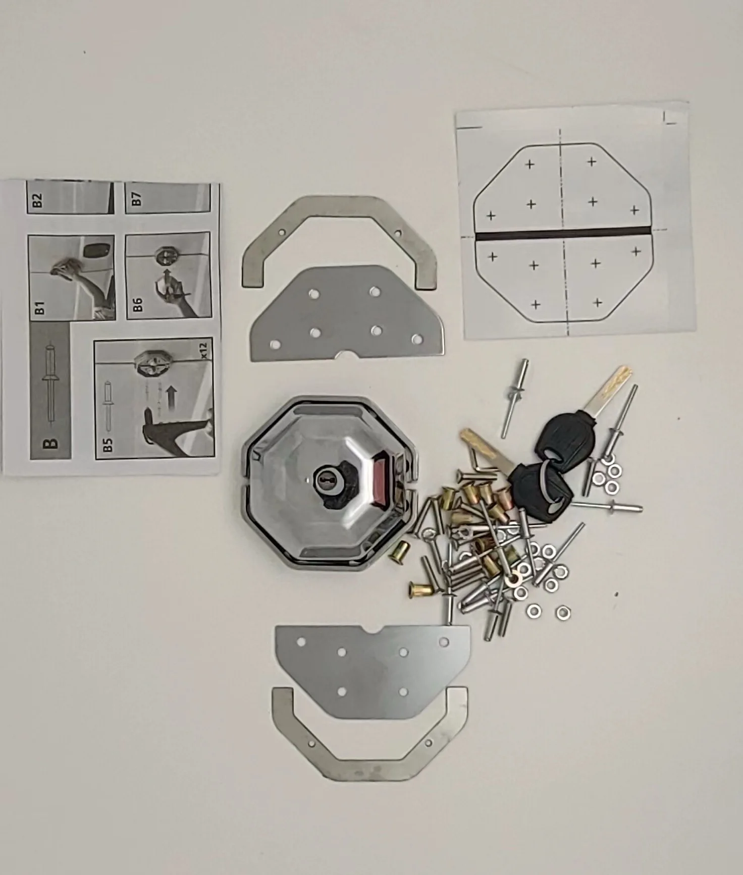 قفل مضاد للسرقة لأداة التوصيل التجاري، أداة شاحنة فان تعمل مع مفاتيح أمان الكرة، حماية إضافية ضد السرقة #4