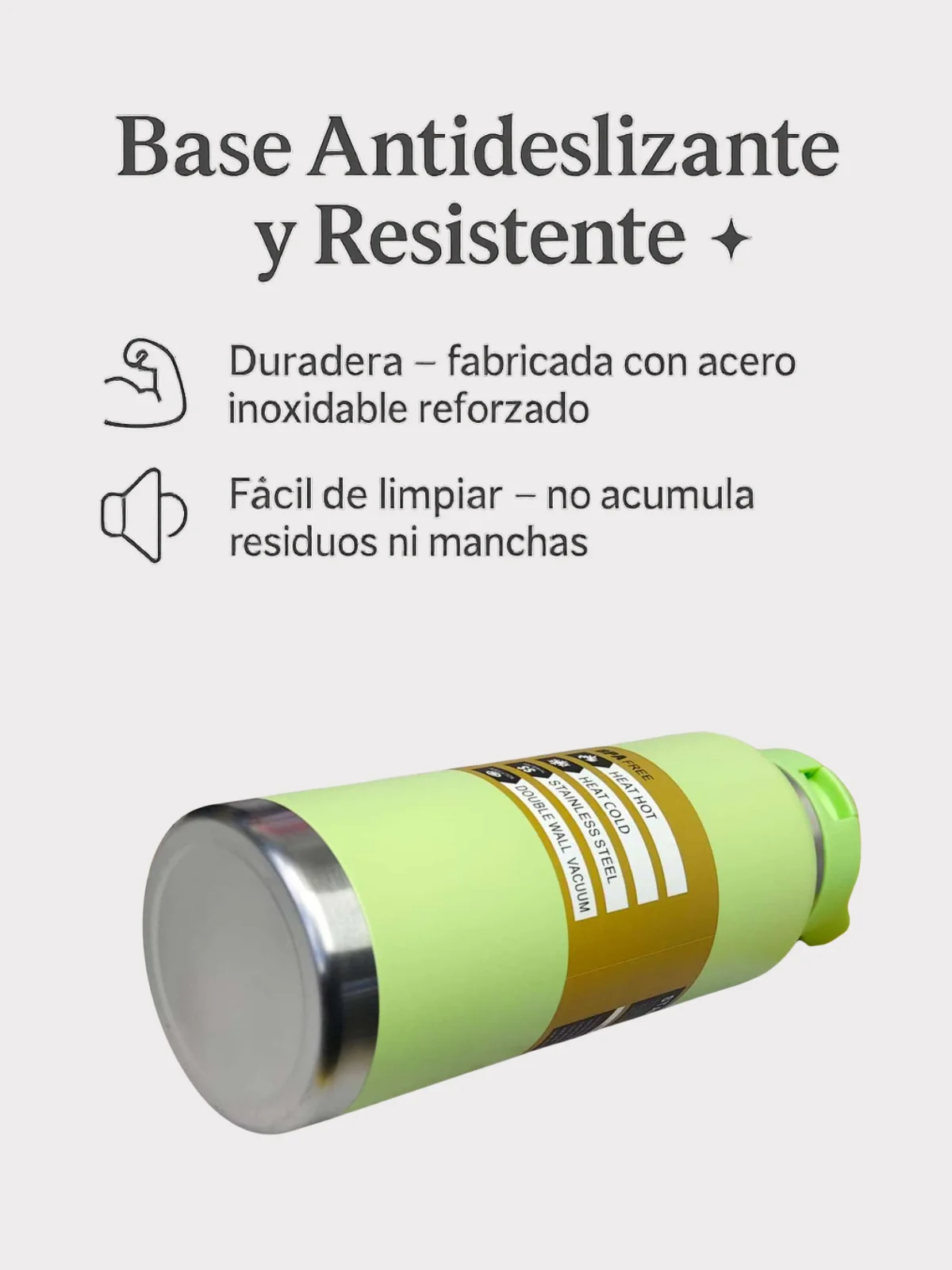 زجاجة Fab-4 الحرارية 1100 مل مصنوعة من 304 Sus جدار مزدوج من الفولاذ المقاوم للصدأ مع عزل مكنسة كهربائية، مقبض مريح، غطاء محكم ومضاد للانسكاب، فم واسع للثلج، تصميم حديث وقابل لإعادة الاستخدام، خالٍ من مادة Bpa #6