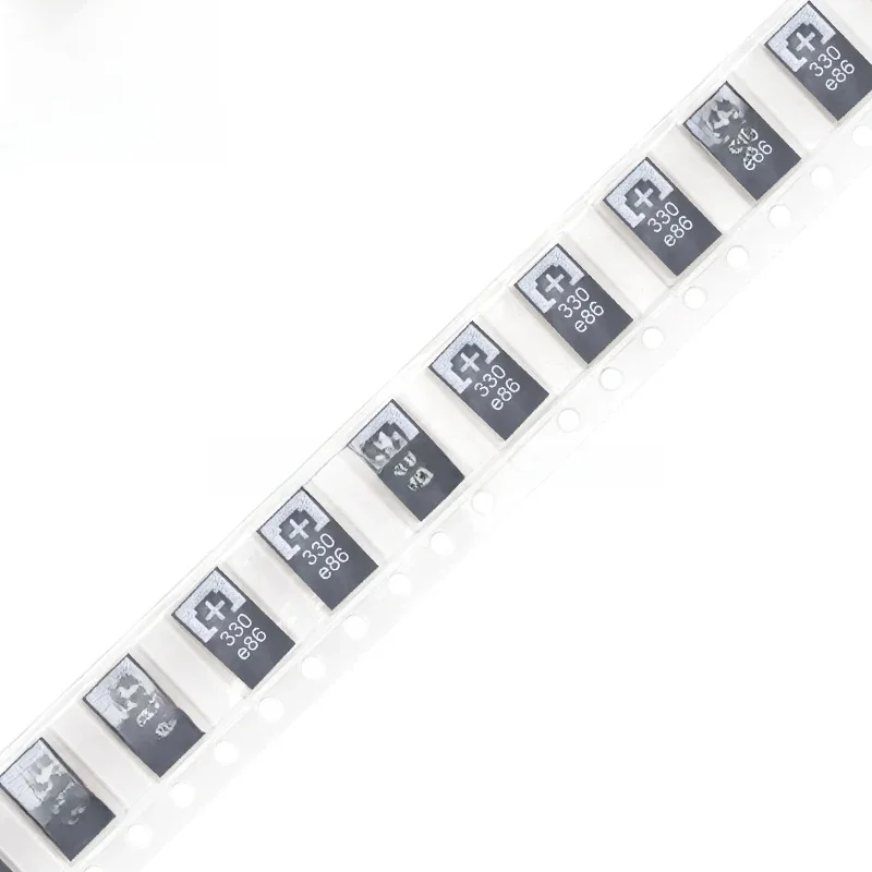 10PCS 2R5TPE330M9 330UF 2R5TPE470M9 470UF 2.5V 330 6.3V SMD Kondensatory tantalowe Polymer POSCAP Low ESR Type D Ultra-Thin 7343 — zdjęcie produktu 7