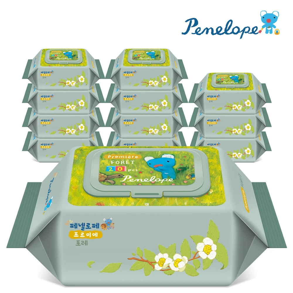 Penelope baby wipes forays carry-on 20 pieces * 12 packs