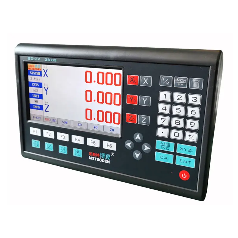 Imagem -02 - Máquina de Fresagem de Torno de Dois e Três Eixos Lcd Cnc Balança Linear Tela Digital Eletrônica Tamanho Óptico