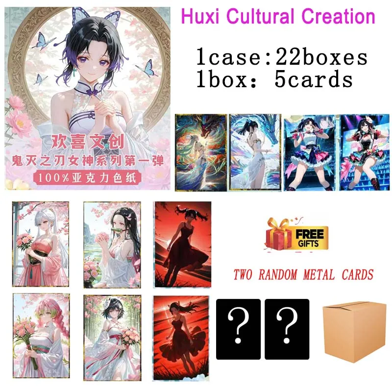Huanxi Creazione culturale Commerci all'ingrosso Collezione Demon Slayer Booster Box Wave1 Raccoglitore Waifu Style Kids Gioco di carte da gioco Gioco di calamari