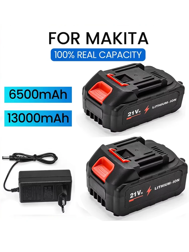 Akumulator 13000mAh do elektronarzędzi Makita, zamiennik kompatybilny z Makita BL1860B BL1860 BL1850, akumulator litowo-jonowy do narzędzi elektrycznych. — 2