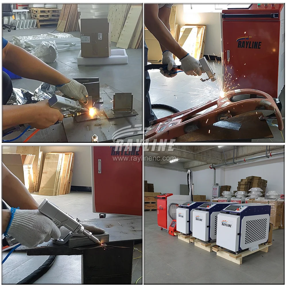 Factory 4 in 1 Fiber Laser Welding Machine laser Solder Stainless Steel Metal Welder Cutting Cleaning Machine Oil Rust Removal