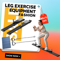 Full Body Trainer Ski Machine Leg Exercise Machine Core & Abdominal Strength Training with Resistance Band For Muscle Toning