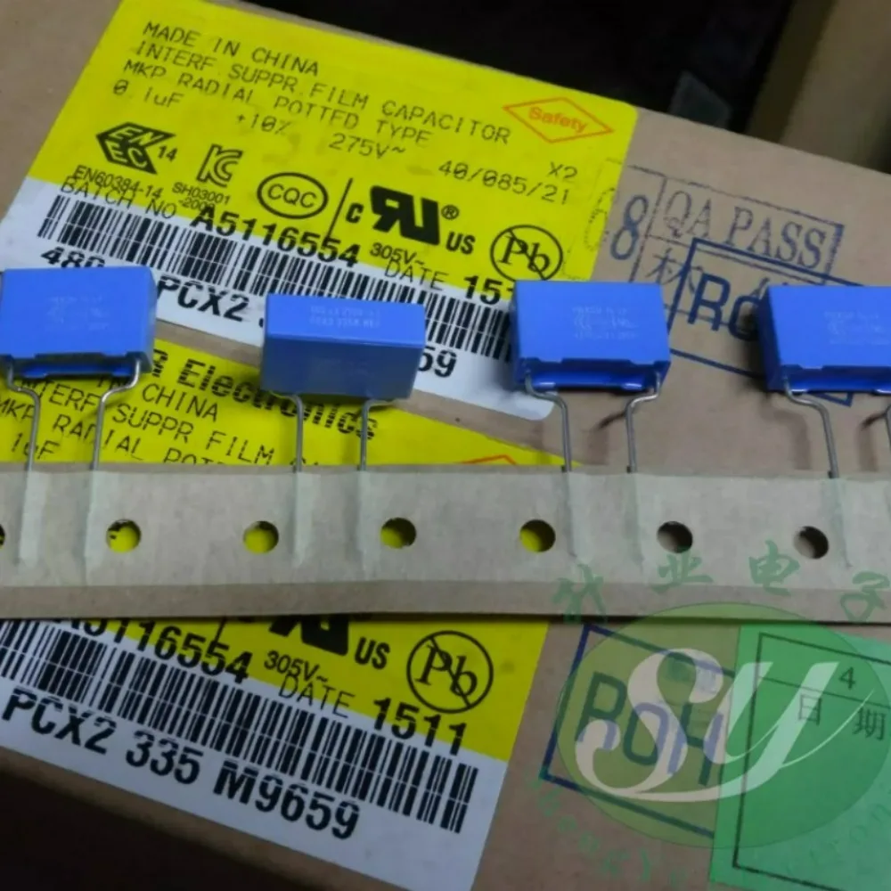 

10pcs/lot MKP335 0.1uf 275vAC 100nf u1 104 K Brand New 8mm Film Capacitor PCX2335M9659