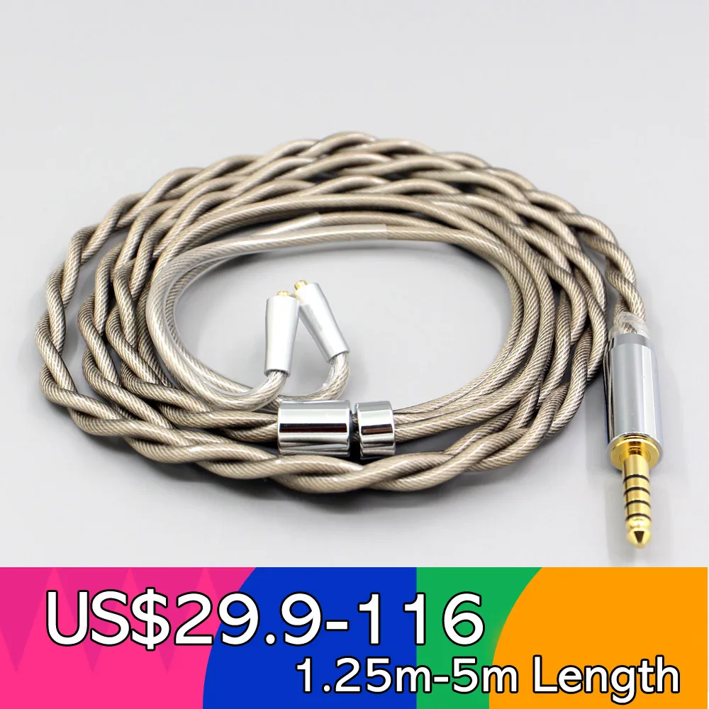 

Type6 756 core 7n Litz OCC Silver Plated Earphone Cable For W40 W50 W60 UM10 UM20 UM30 UM40 UM50 Pro LN007851