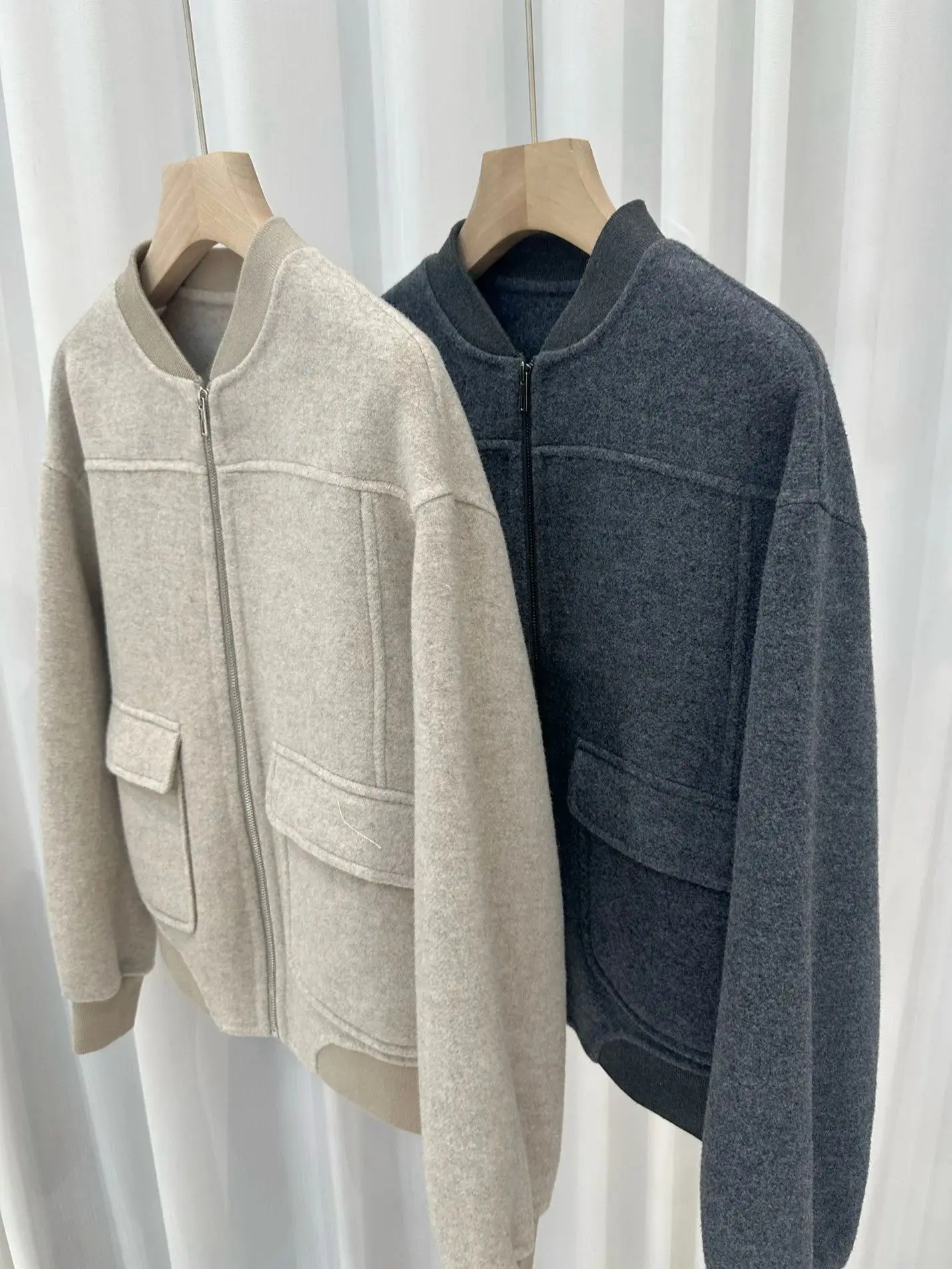 

Autumn-winter women's cashmere-wool jacket