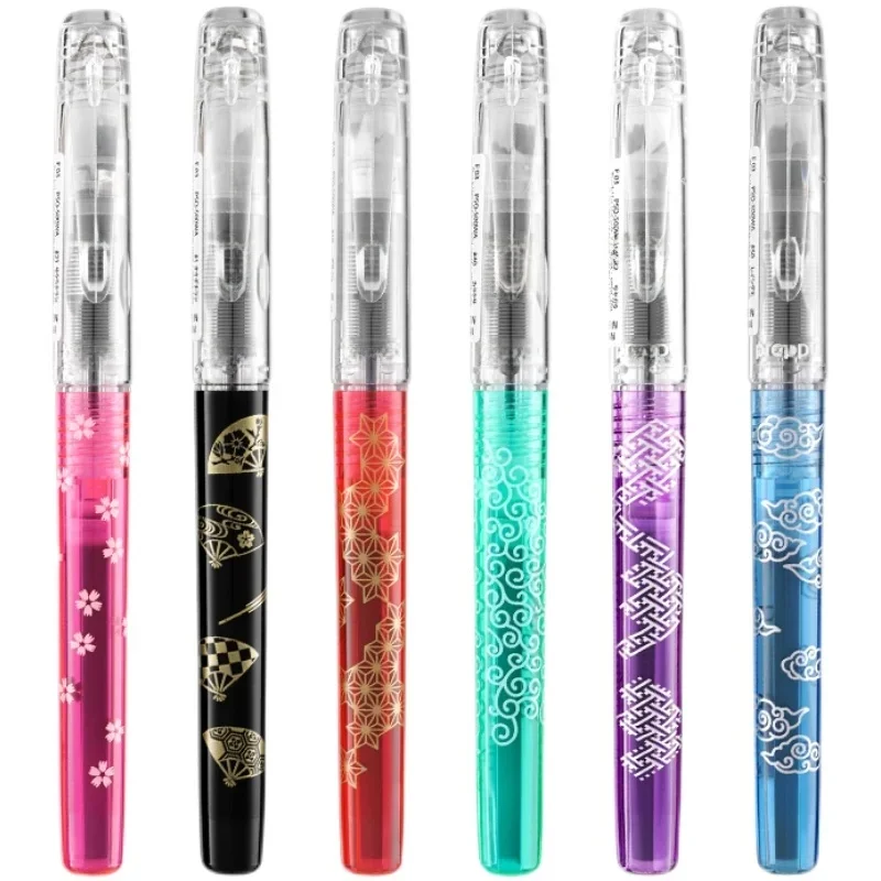 Nowy oryginalny PLATINUM PSQ-500WA PREPPY kolorowe przezroczyste pióro wieczne F stalówka Student Limited biuro artykuły papiernicze prezent do pisania — zdjęcie produktu 7