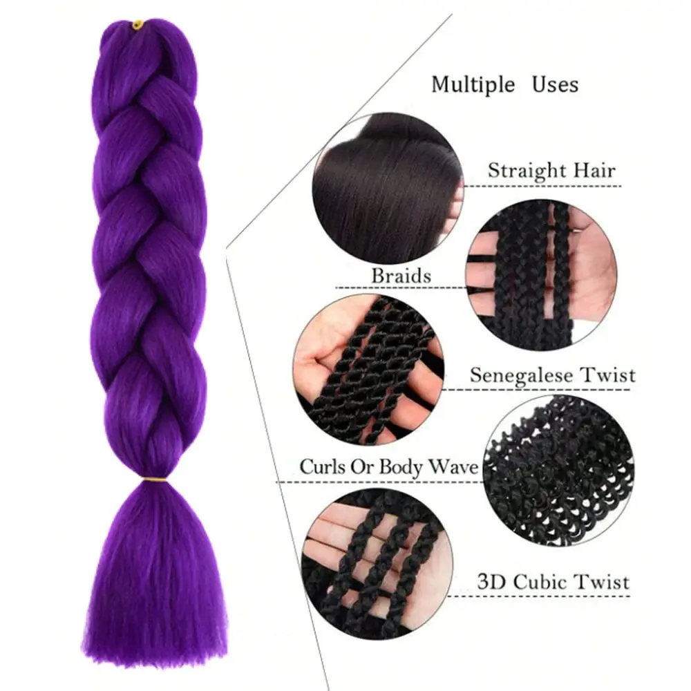 2 pçs sintético em linha reta kpop demônio caçadores rumi cosplay peruca rabo de cavalo com trança de cabelo rabo de cavalo acessórios de halloween