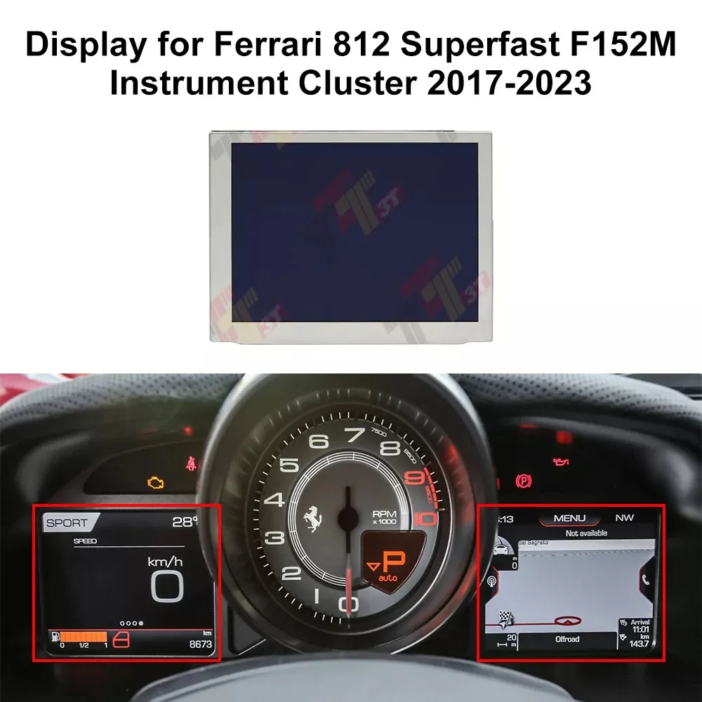 Dashboard LCD Display for Ferrari F8 488 812 Portofino Instrument Cluster