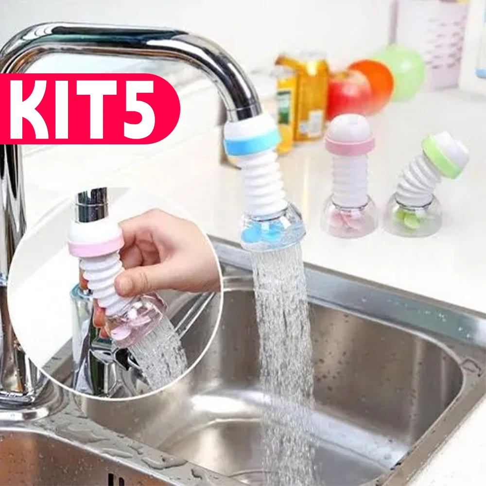 Chuveirinho Anti-Splashing para Torneiras – Utensílio Doméstico para Cozinha e Banheiro, Saída de Água Precisa