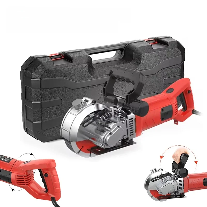 220V Fully Automatic Slotting Machine Hydroelectric Multifunctional Concrete Slotting Machine Dust-Free Wall Cutting Machine