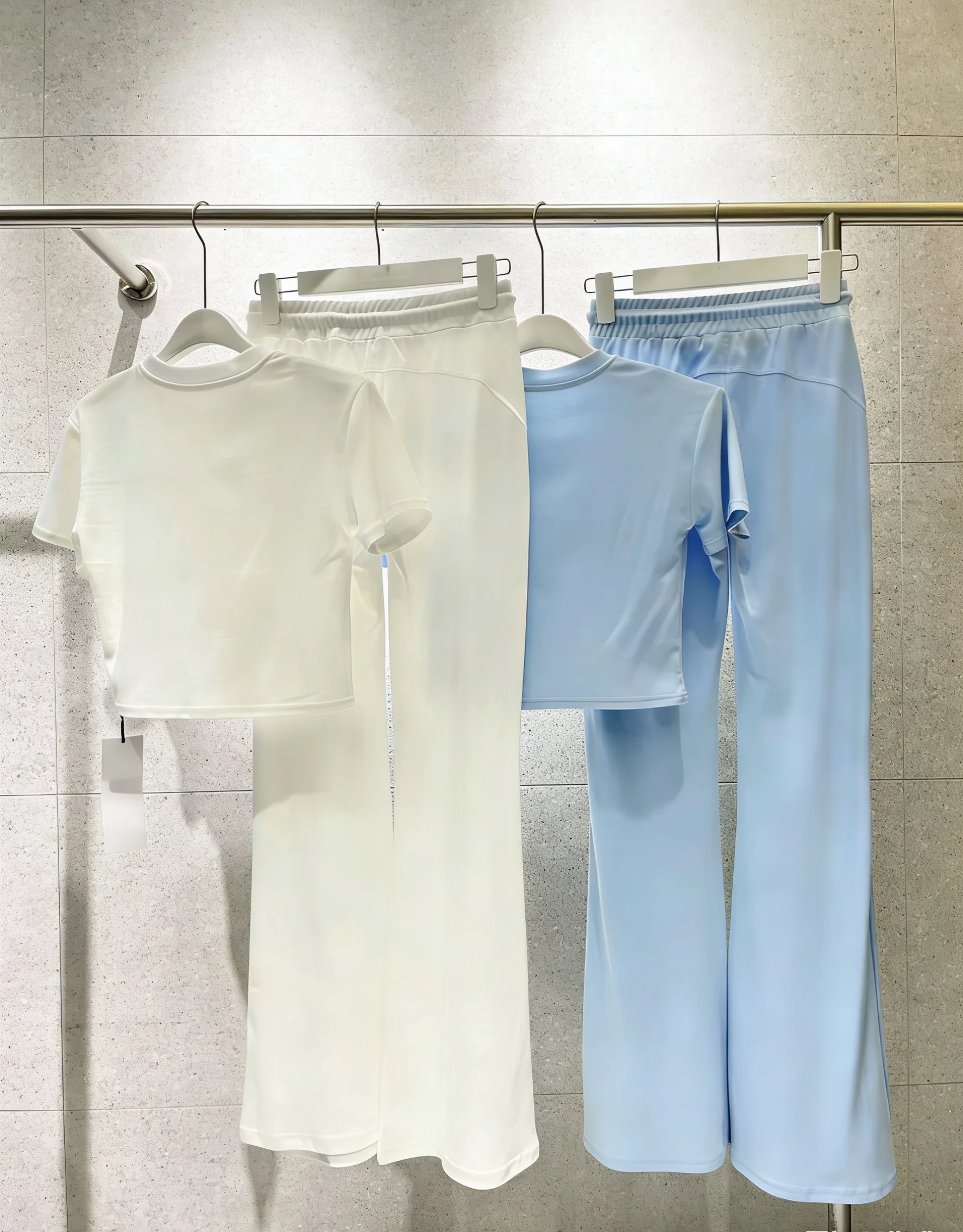 

2026 Summer Women's Clothing - Simple, Comfortable, Slim-Fitting, Gentle, Soft and Pure Color Women's Commuting Set