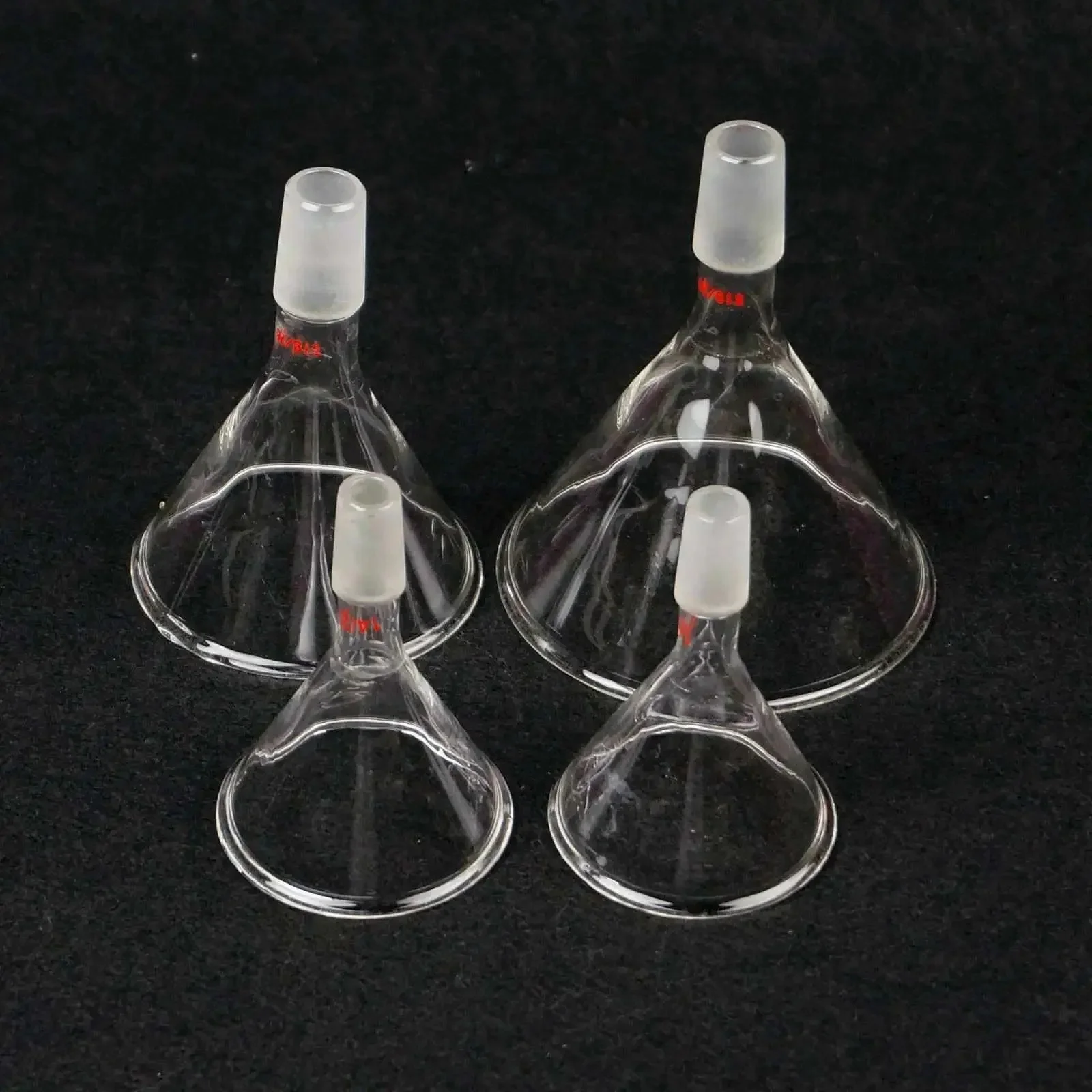 60/75/80/90/100mm średnica 19/26 24/29 29/32 szlifowane wspólne szkło stożkowe lejek laboratorium chemia laboratorium filtr szkło — zdjęcie 2