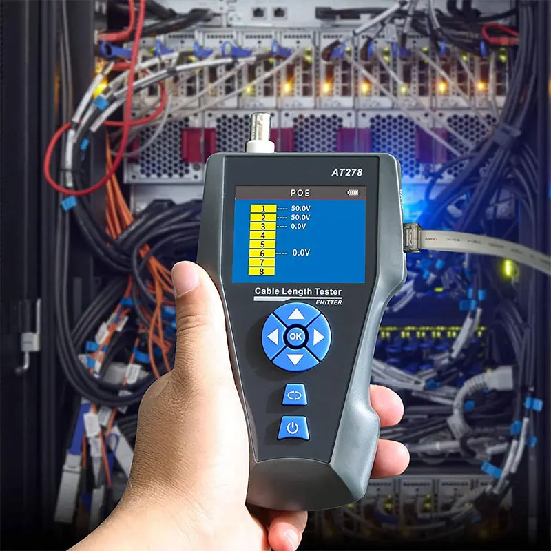 NOYAFA penguji kabel jaringan NF-8601S multifungsi, panjang TDR dengan PoE/PING/Port Lan perangkat pemeriksaan jaringan