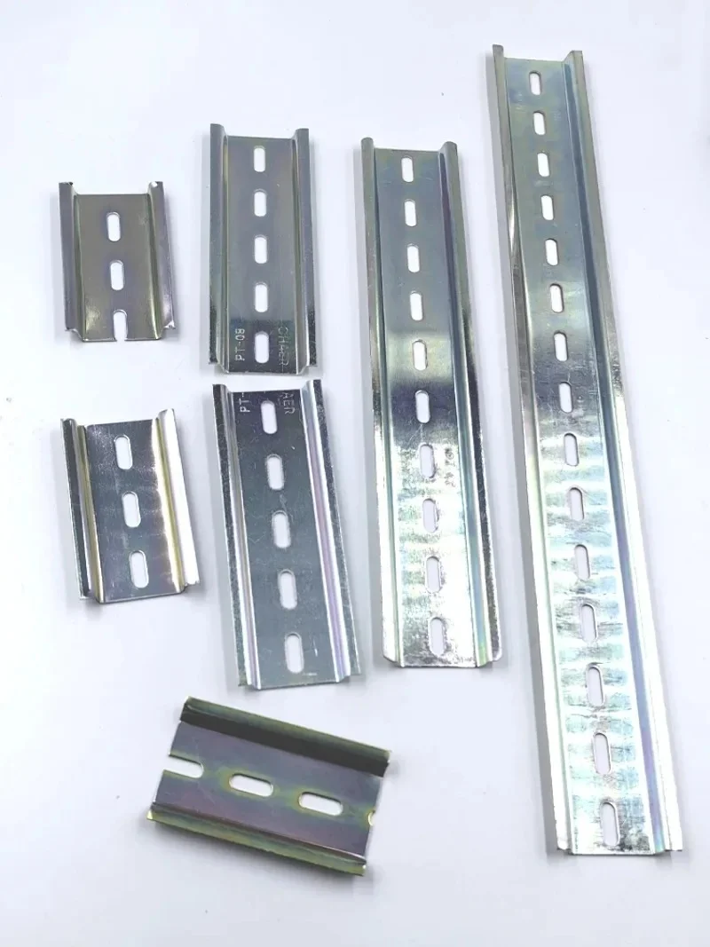 Rail de Guidage Électrique pour Disjoncteur, Pince en Fer C45, 35mm, 10/20/30/40/60cm