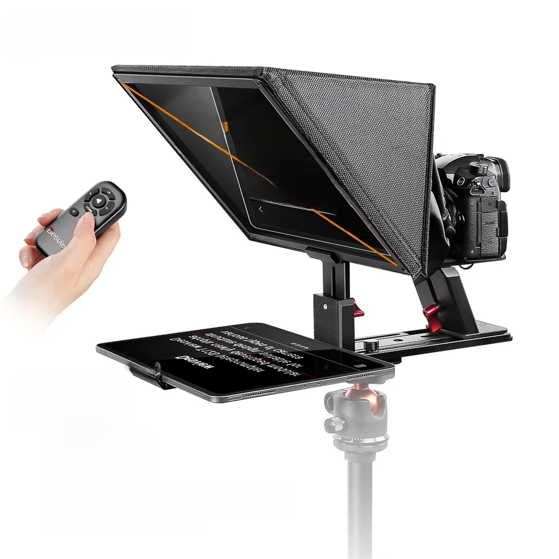 Bestview T 12S Teleprompter Voor 12.9 Inch Ipad Tablet Telefoon Dslr Camera Prompter Voor Interview Speech Live Fold Reader Prompter - afbeelding 2