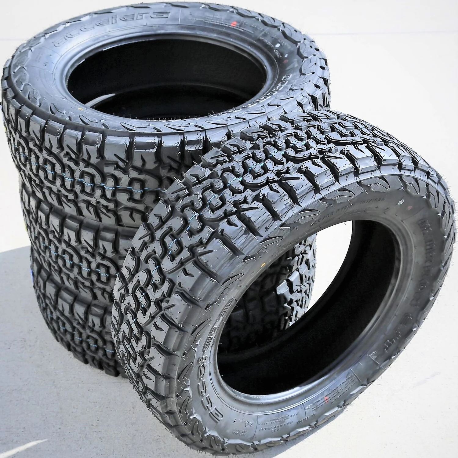 4 pneus Accelera Omikron C/T LT 225/65R17 Charge D 8 plis AT A/T tout Terrain