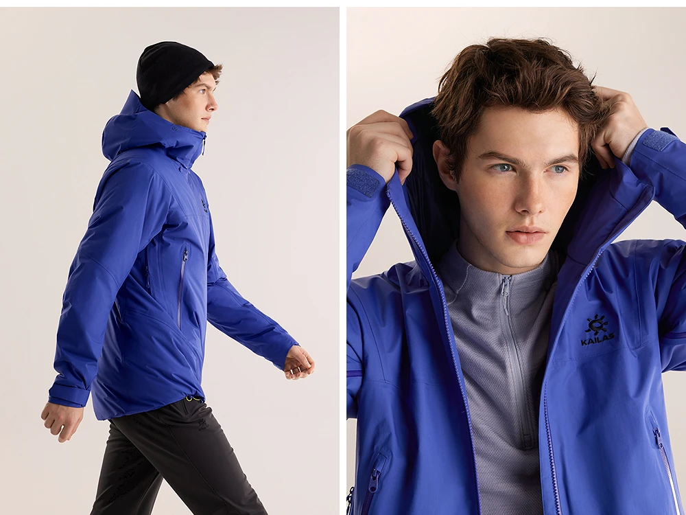 KAILAS Bogda Plus Hardshell Thermal Kapuzenjacke Outdoor Wasserdicht und Windstopper Wanderjacke KG2441118 – Detail 23