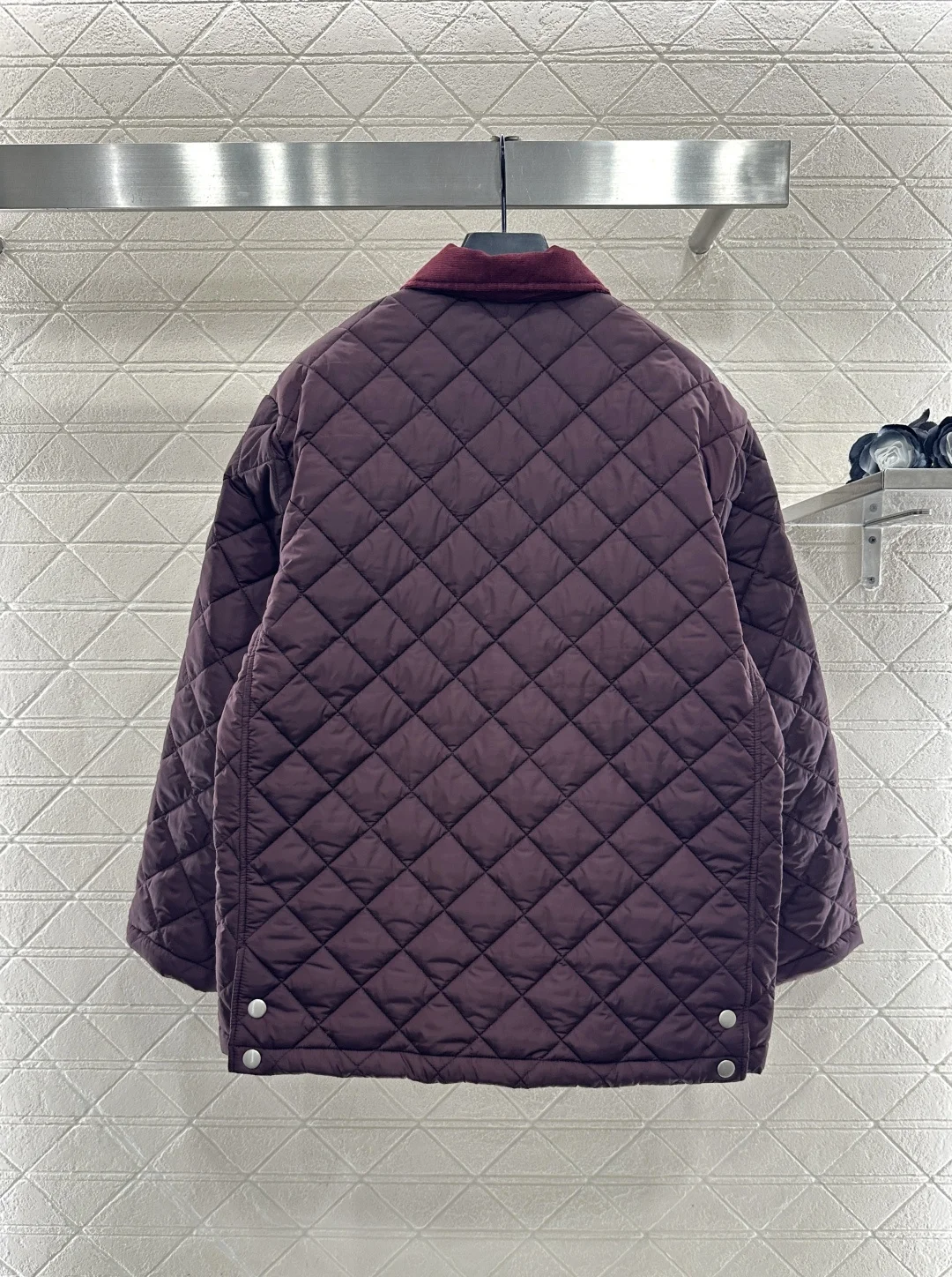 

Women's new corduroy collar cotton jacket windproof and waterproof nylon loose fashionable cotton jacket