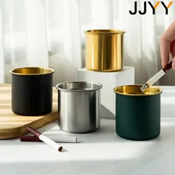 JJYY AshTray Windproof Smokeless Stainless Steel Funnel Design Elegant Table Ashtray Home Office Life Accessories