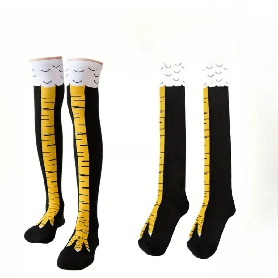 9 pares de calcetines negros con garras de pollo, adecuados para reuniones familiares y reuniones de amigos súper divertidas, divertidos y creativos