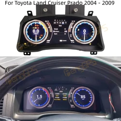 For Toyota Land Cruiser Prado 2004 - 2009 Car LCD Dashboard Player Digital Cluster Virtual Cockpit Instrument Speedometer Screen