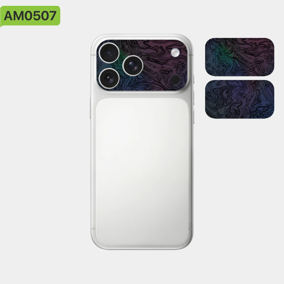 

Виниловый чехол для камеры iPhone 17 Pro / Pro Max — коллекция Nexa Skins Deep Waves — премиум-класса с царапинами и защитной пленкой CAM039