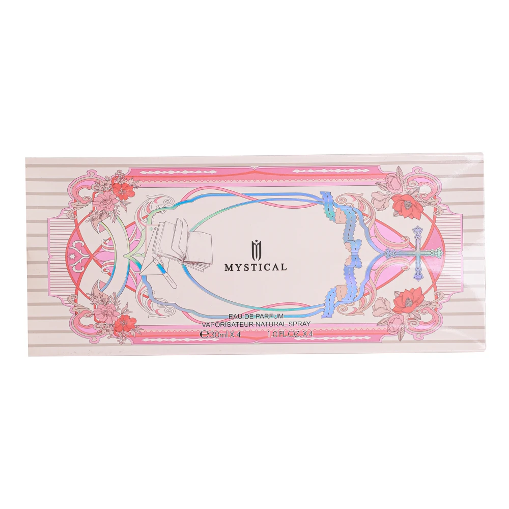 MYSTICAL Eau De Parfum Gift Set 4 x 30ml Bottles, FloralFantasy Design, Long-Lasting Fragrance for Women,Perfect for Gifting