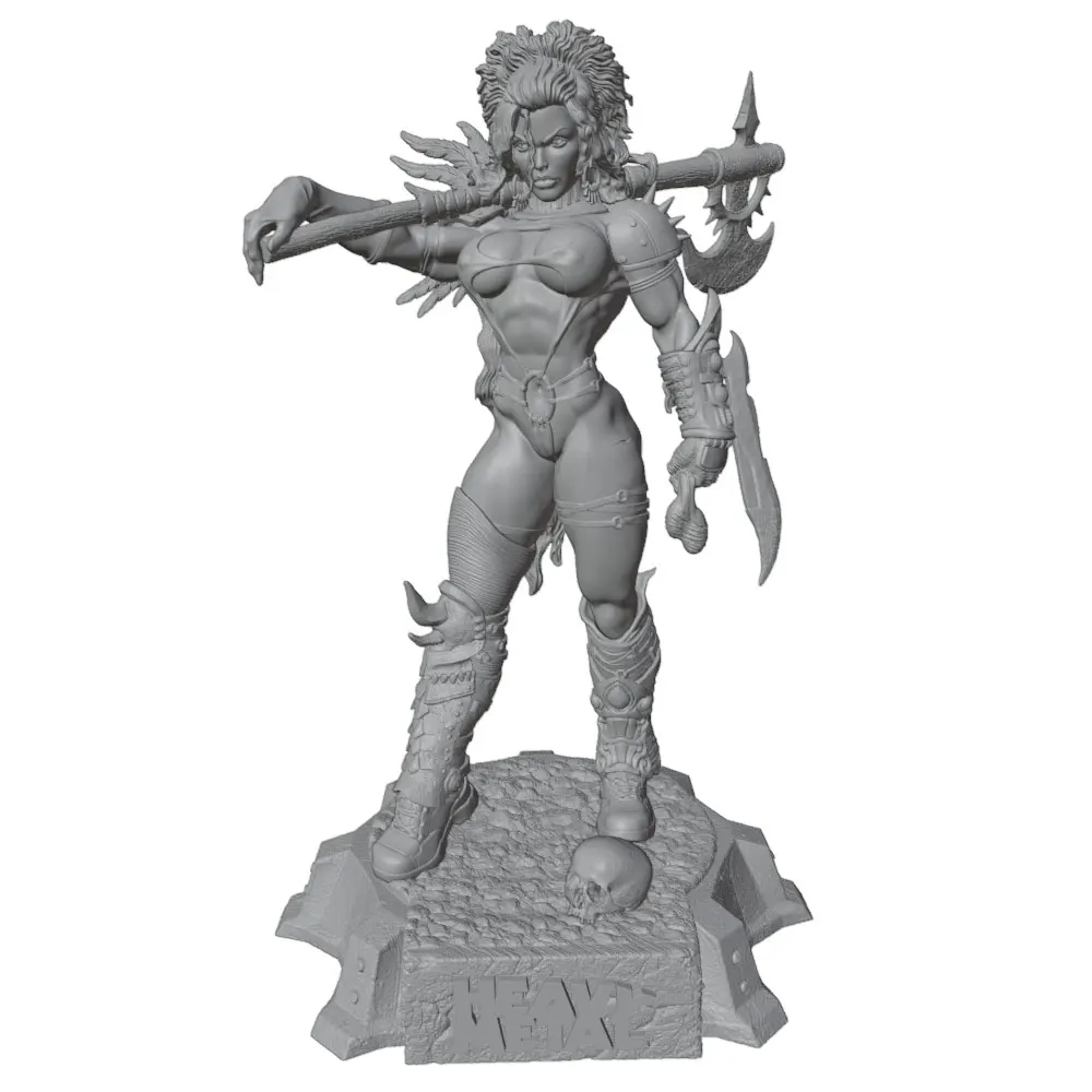 

1/24 Женщина Наборы моделей воинов из смолы, миниатюрные 3D-печатные фигурки, серые модели, коллекция кукол для самостоятельной сборки, в разобранном и неокрашенном виде.