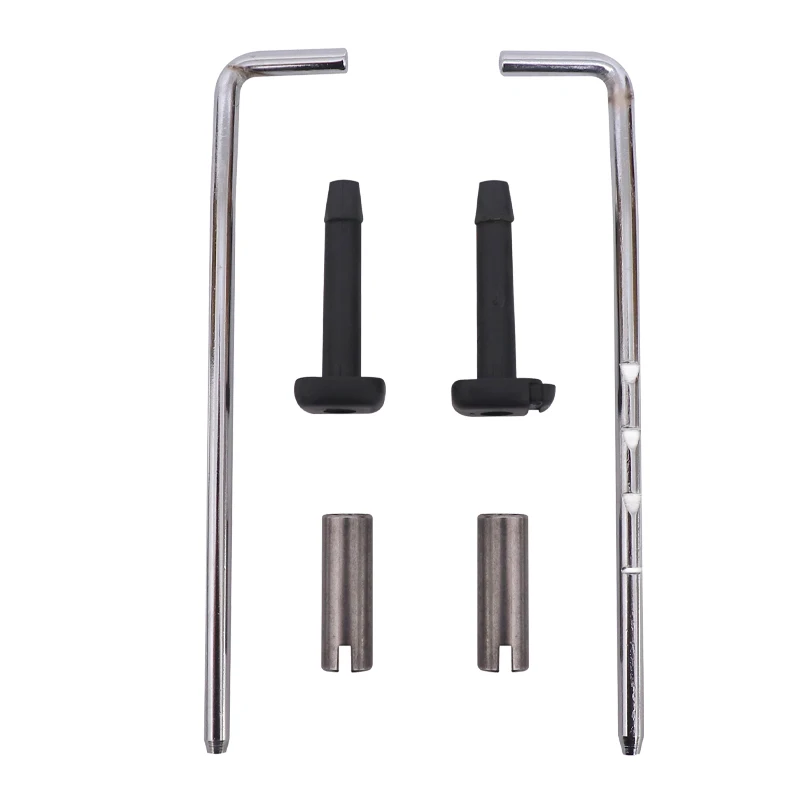 Universal Three-Piece Car Seat Headrest Kit, Headrest Tube, Slotted Iron Side Tubes and Headrest Metal Rod