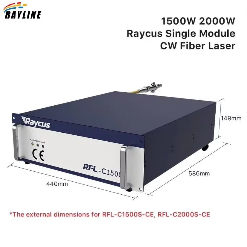 Original Raycus Fiber Laser Source 1500W RFL-C1500 RFL-C020 Single Module CW Laser Cutting Source for Fiber Cutting Machine