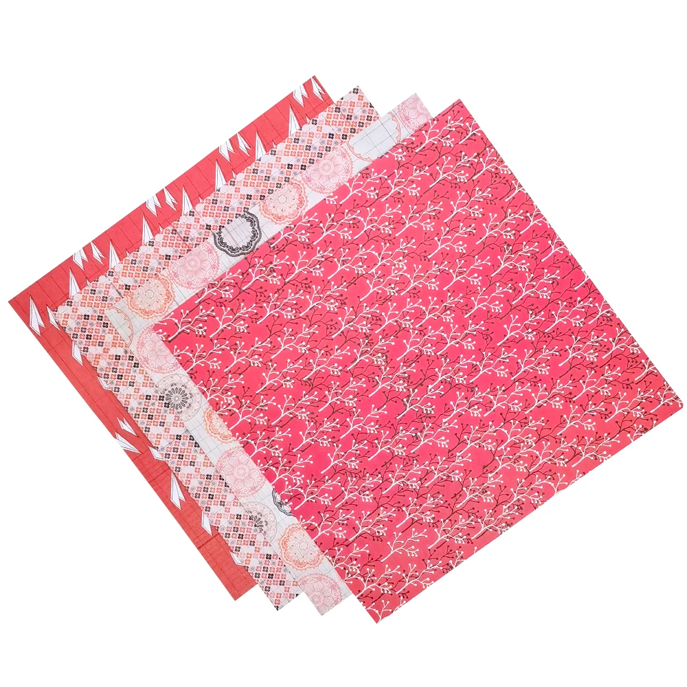 Creative Path 12 Zoll Dekoratives Scrapbooking-Papier Rotes Blumenmuster Journaling-Hintergrundpapier für DIY-Bastelarbeiten und Kartenherstellung – Detail 5