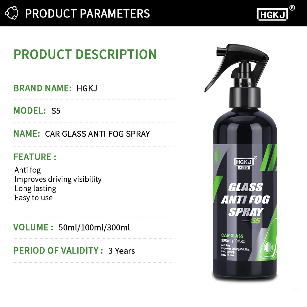 S5 Anti Fog Spray Glass Antifog Coating Liquid Paint Care Shampoo Polishe Waterproof Rainproof Glasses Defogging HGKJ