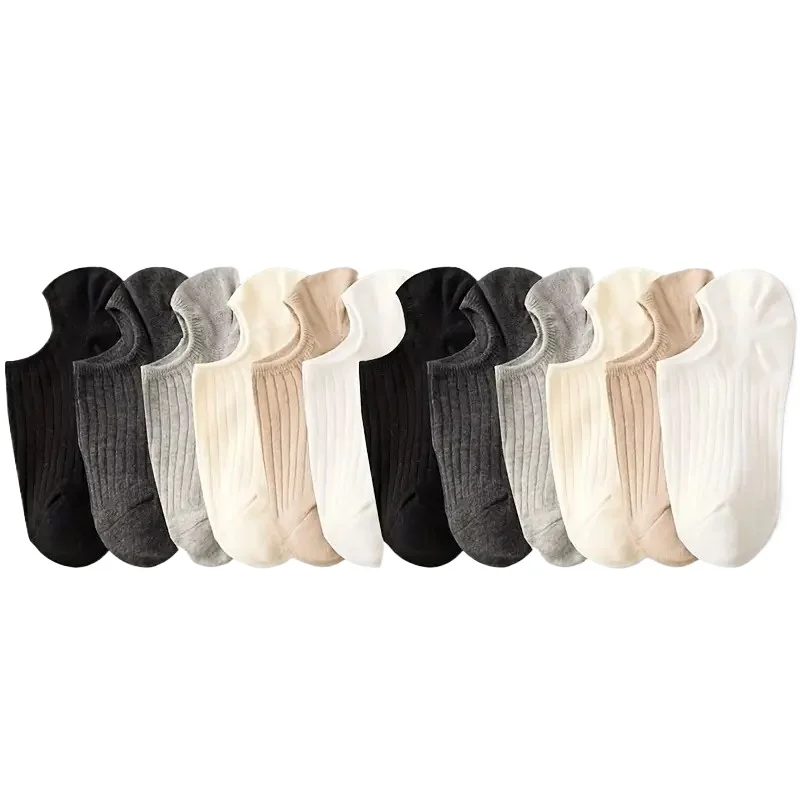 18 pares de meias esportivas macias e elásticas, meias simples e invisíveis de cores mistas para outono e inverno, essenciais para fitness