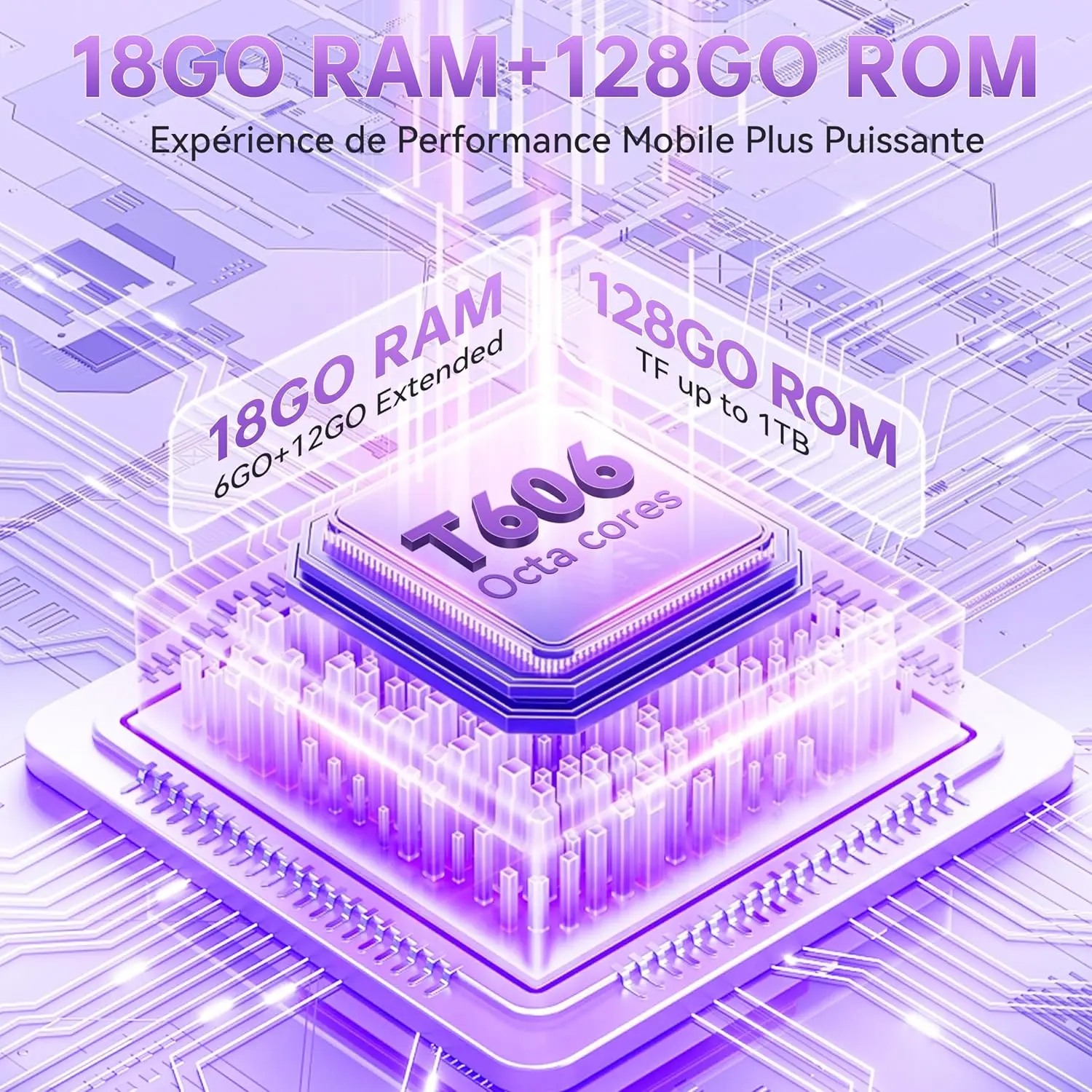 OUKITEL C51 Phone 6.8" HD+ 90Hz Dual SIM Fingerprint Face ID Call Phone 24(8+16) GB + 128GB 5150mAh Smartphone Android 14