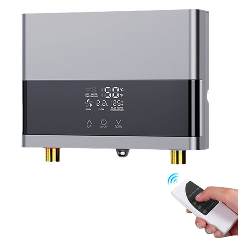 Calentador de agua instantáneo de 6000W y 220V, calentadores eléctricos portátiles de temperatura constante para calefacción de baño y cocina casera