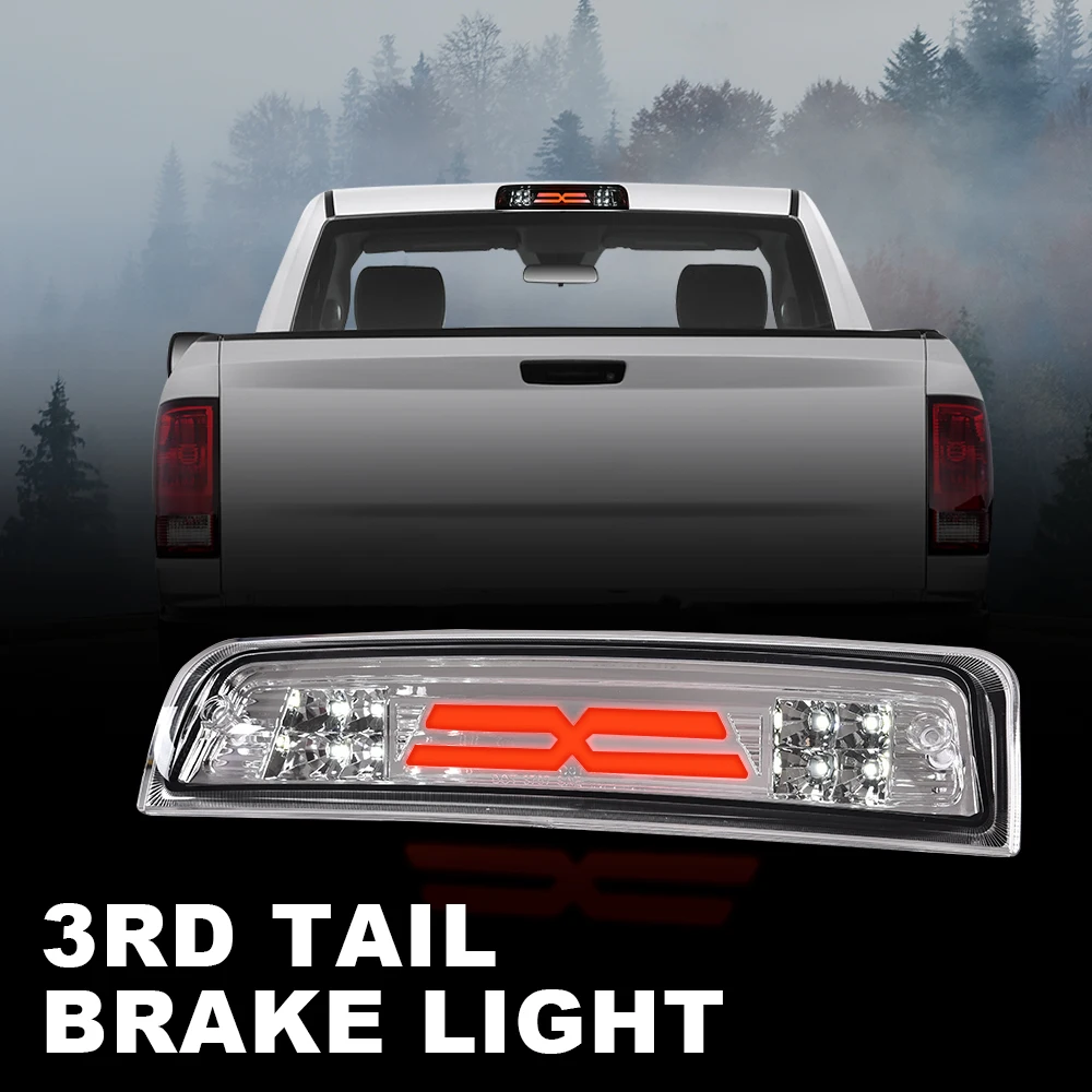 

Светодиодный 3-й задний стоп-сигнал, грузовая лампа, хромированная, подходит для Ram 1500 2500 3500 09-17