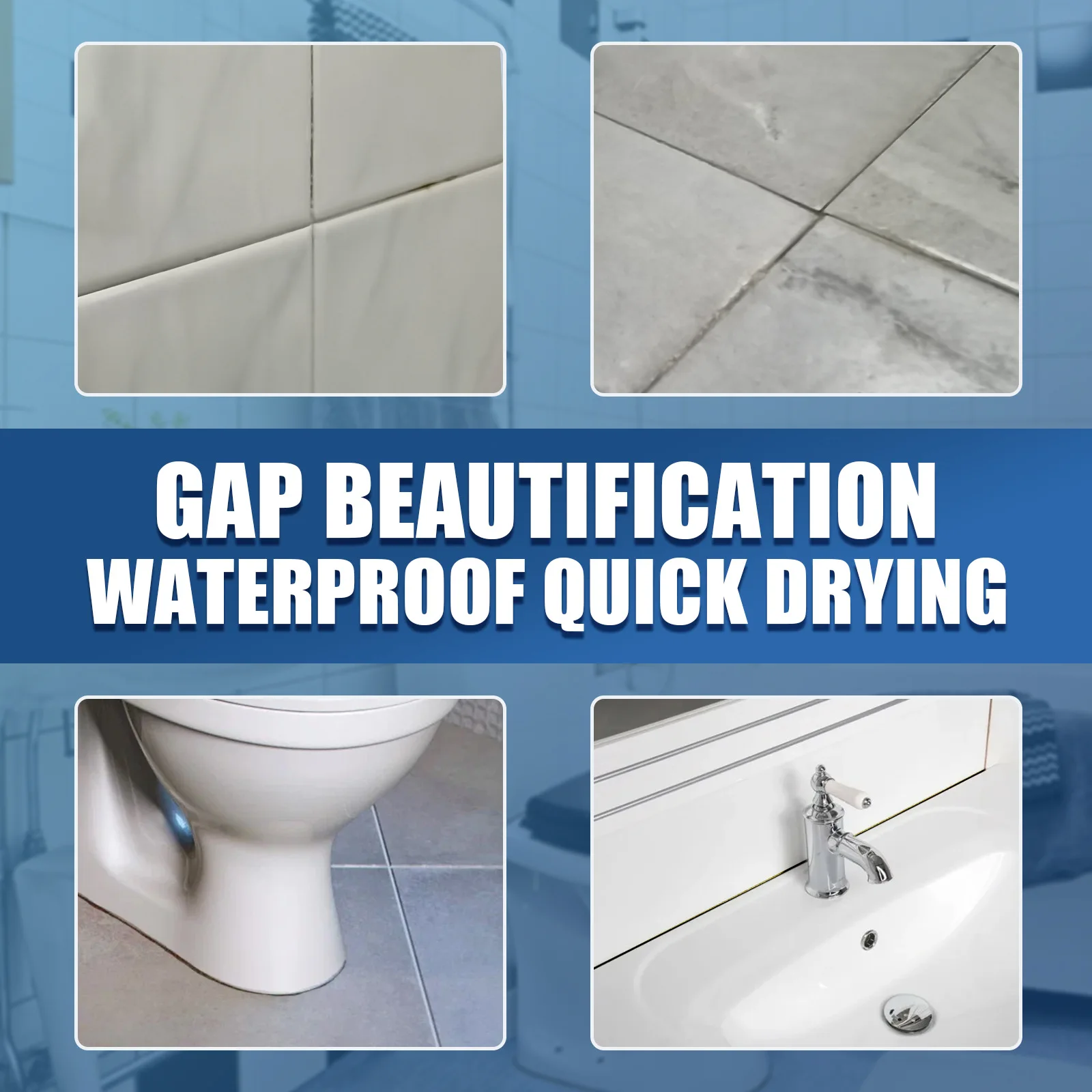 Jue Fish Ceramic Tile Filling Agent Waterproof Bathroom Grout Repair White Restorer Mildew-Proof Floor Gap Sealer Repair Pen - Image 3