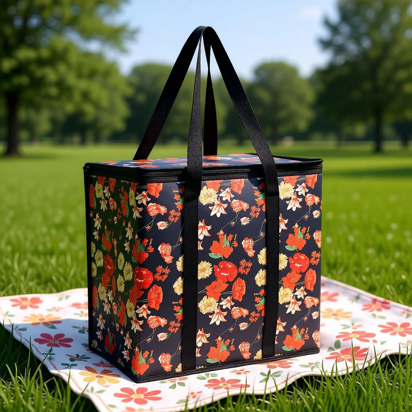 Auslaufsichere Isolierte Lunch-Kühltasche - Zusammenklappbare, Wasserdichte Thermotasche für Lieferungen & Outdoor-Aktivitäten – Detail 2