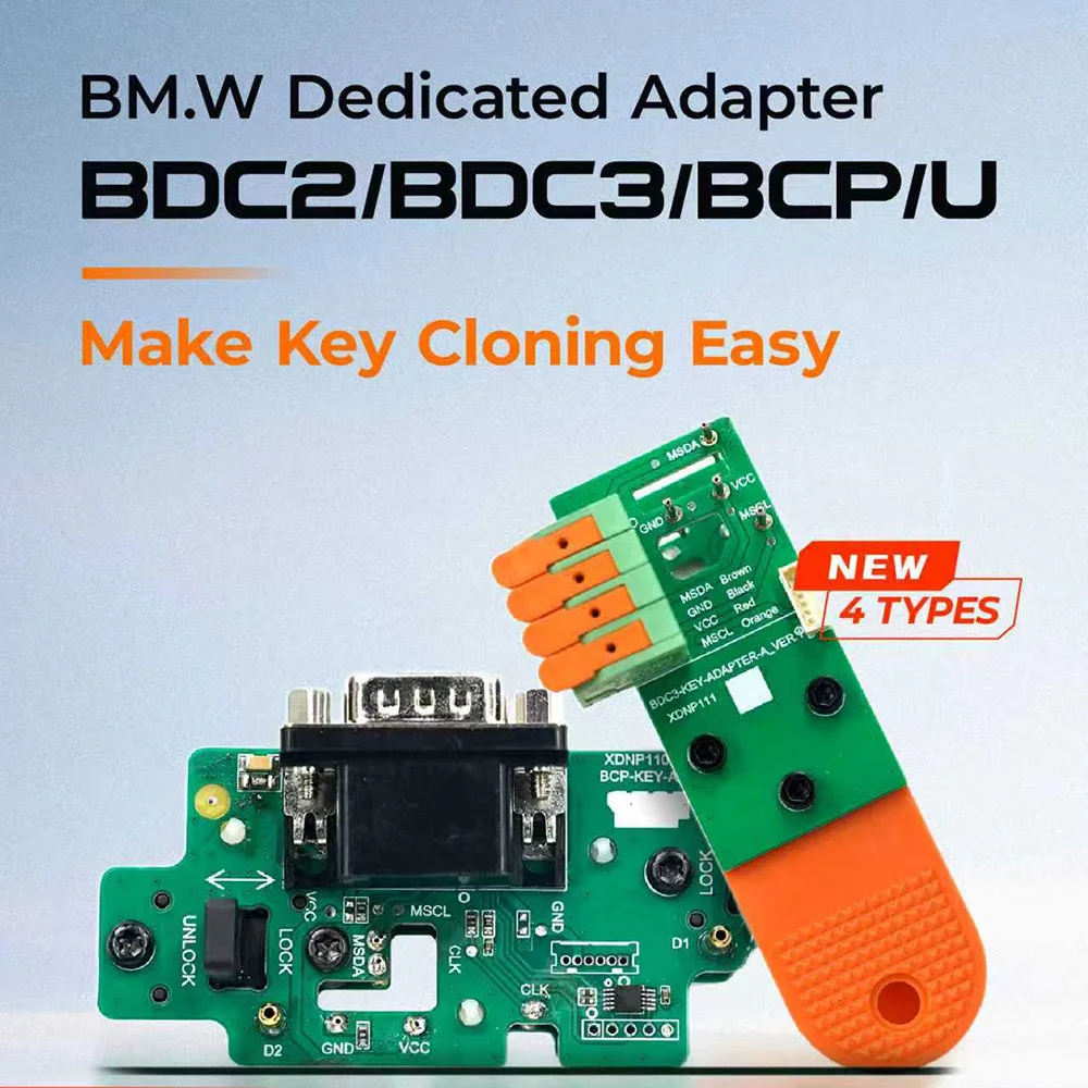 Xhorse For BMW Dedicated Adapter XDNPBDGL Solder-Free BDC2/BDC3/BCP/U Key Clone Work for Multi Prog VVDI PROG VVDI Key Tool Plus