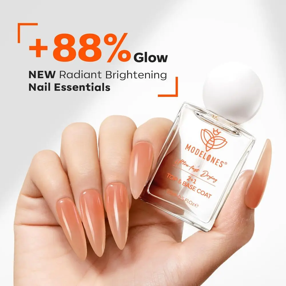 Modelones Smalto per unghie Top & Base Coat 3 in 1