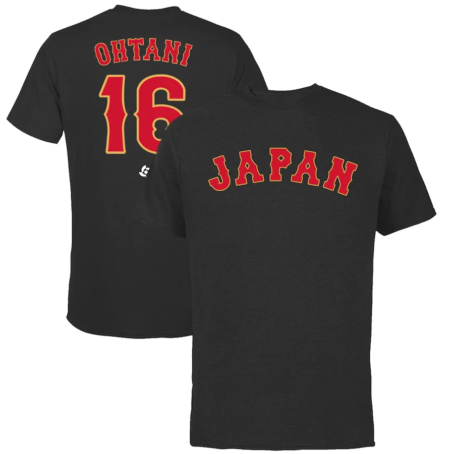 2026 New World Baseball Classic Japan Team Player Custom T-Shirt Unisex Solid Color Cotton Top WBC MVP Otani Yamamoto Home Run