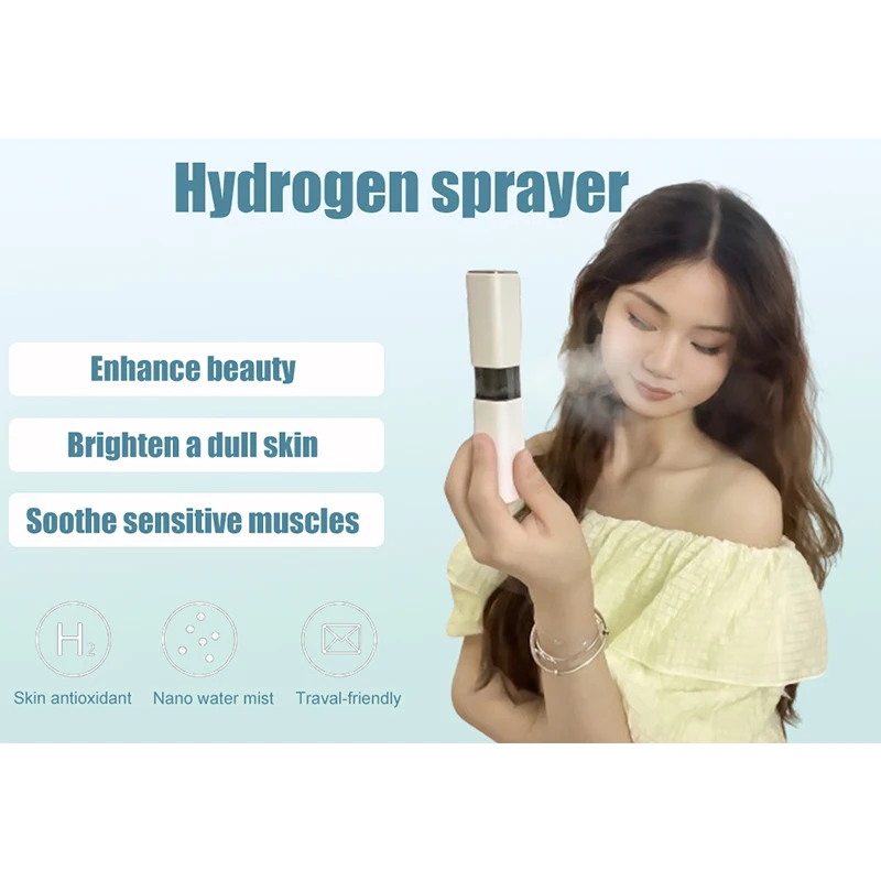 

Portable Luxury Anti-aging Tools h2 hydrogen generator Moisture Spray Nano Hydrogen Facial Mist Sprayer