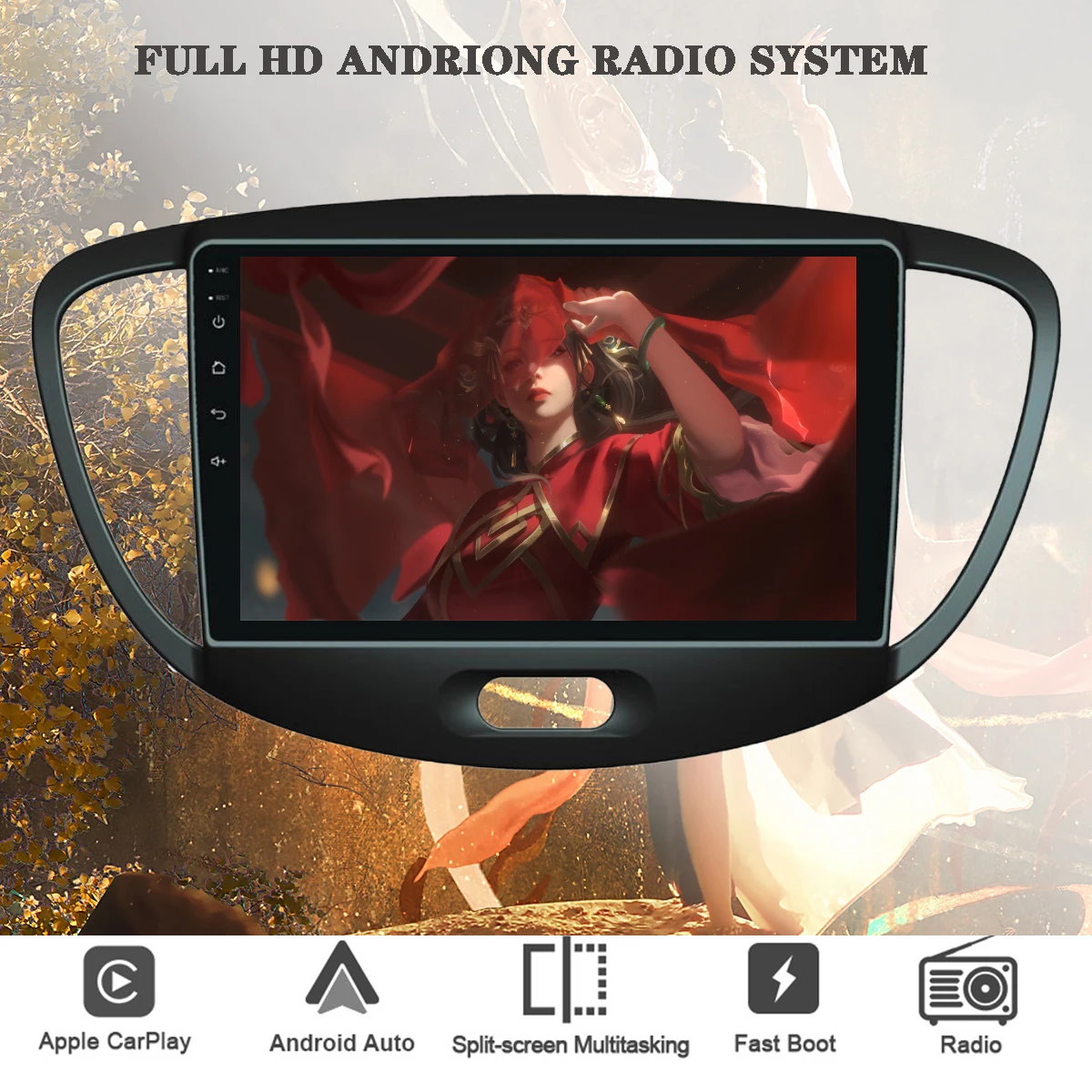 

Android 13 For Hyundai Grand I10 2007 2008 2009 2010 2011 2012 Auto Multimedia Car Radio GPS Navigation DVD Cassette HU 4G Lte