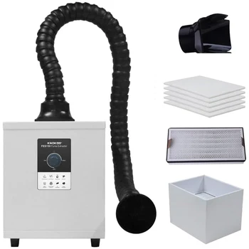 Dostępny w UE/USA kolektor dymu Odsysacz oparów lutowniczych 150W FES150 DTF Oczyszczacz pochłaniacza do grawerowania laserowego, salon paznokci