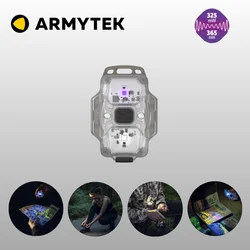 Linterna LED multifuncional Armytek Crystal Grey WUV, 6 en 1, F07001GUV